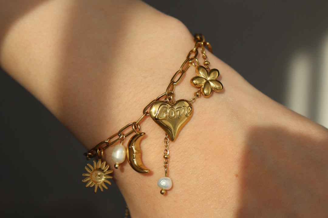 love & light⎢goldenes Armband