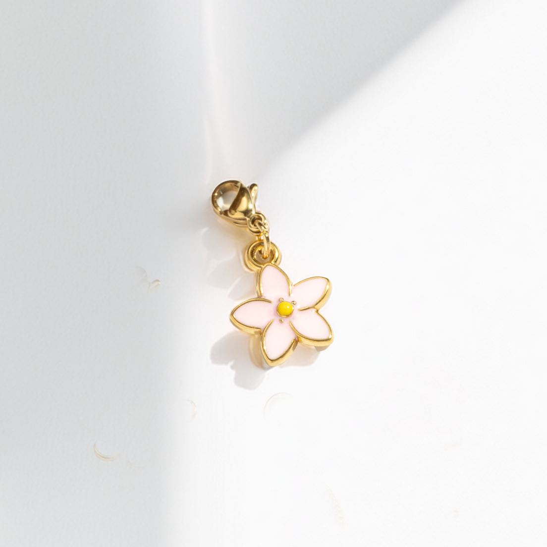 blume rosa⎢goldener charm