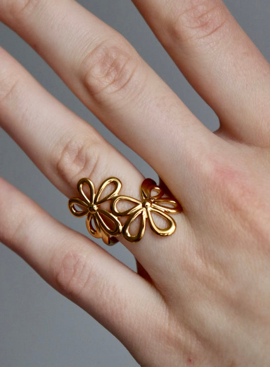 blossom glow⎢goldener Ring