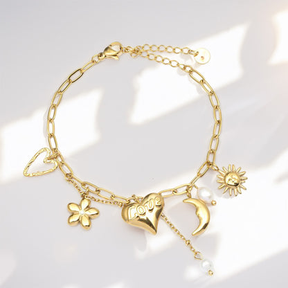 love & light⎢goldenes Armband