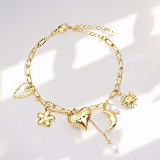 love & light⎢goldenes Armband