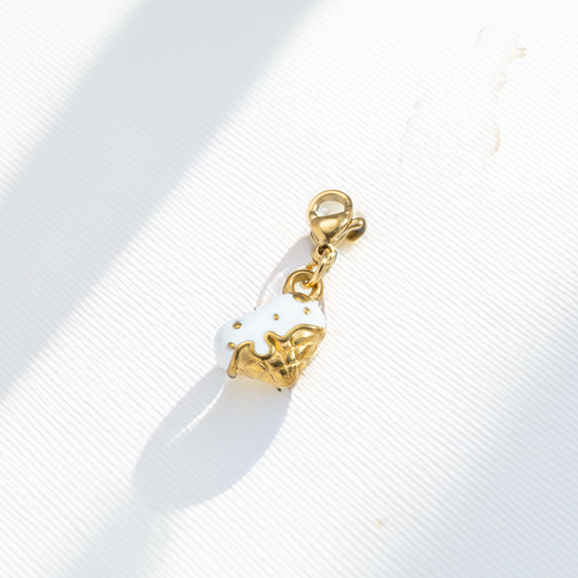eis weiß⎢goldener charm