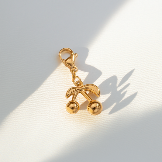 kirsche gold⎢goldener charm