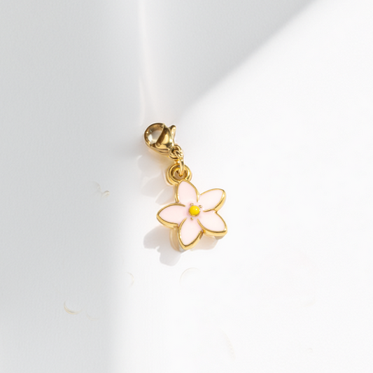 blume rosa⎢goldener charm