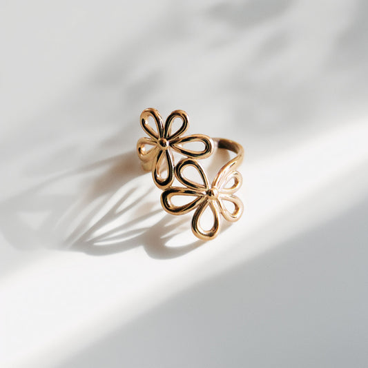 blossom glow⎢goldener Ring