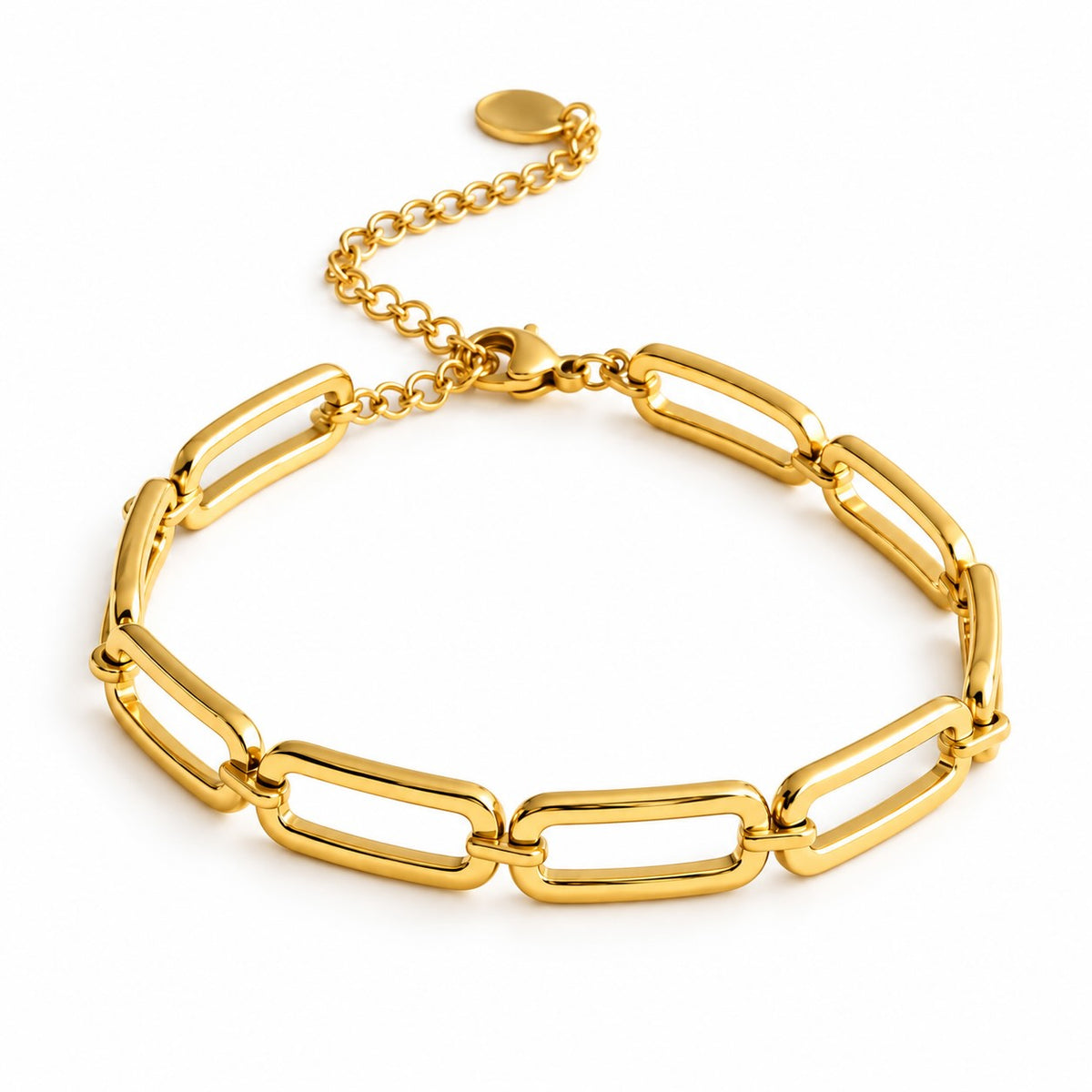 Produktbild golden frame⎢goldenes Armband auf weißem Hintergrund 