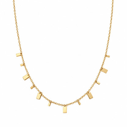 Produktbild minimalist chic⎢goldene Halskette auf weißem Hintergrund 
