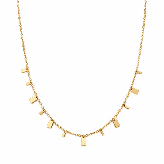 Produktbild minimalist chic⎢goldene Halskette auf weißem Hintergrund 