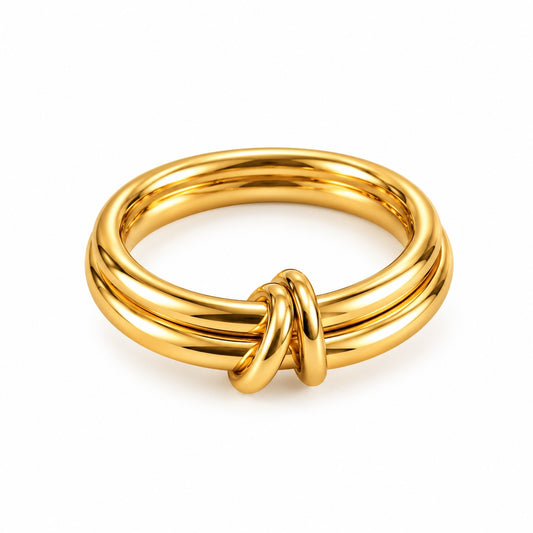 Produktbild soft twist⎢goldene Halskette auf weißem Hintergrund 